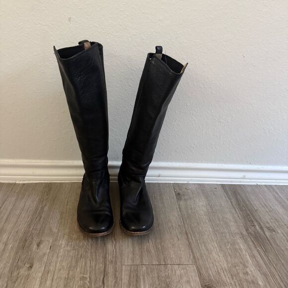 Frye black tall boots leather - Picture 4 of 7
